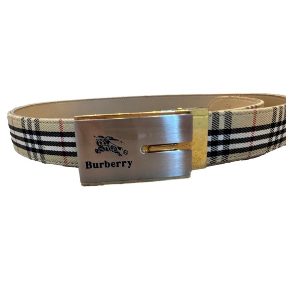 Burberry Accessories - BURBERRY Women's Belt Nova Check Plaid Print 32" - 35.5"